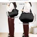 ALVABABY Waterproof Blanket Bag,Shoulder Bags, Hobo Tote Handbag,Multi-functional Organizer Bags, Travel Beach Yoga Gym Bag (Small 9*16in, Black)