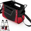 Aliceset Ladder Tool Holder Giant Ladders Pouch Upgrade Cargo Elastic Storage Bag Heavy Duty Bag Organizer Accessories for Tool Organizer & Storage (Red)