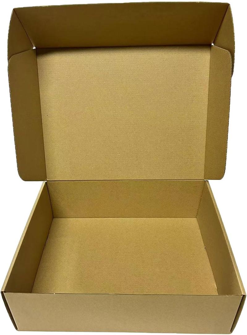 Shipping Boxes Corrugated Cardboard Mailer Boxes Literature Mailer for Packaging Small Business Craft Gifts Giving Products (Brown, 13x10x4)