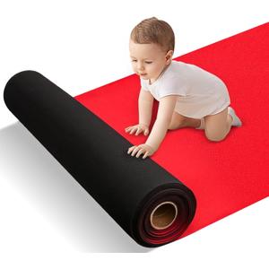 Neoprene Red Carpet Runner Rug for Party - Reusable Red Carpet Party Decorations - Wedding Aisle Runner Rug Non Slip - Runner Rugs Size 27 Inches Wide * 20 Feet Long * 1.5mm