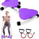 Twist Board for Exercise, Waist Twisting Machine, Adjustable Waist Twister Board Waist Sculptor Twist Exercise Machine, Ab Twister Board (Purple)