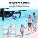 MOCVOO Drones with Camera for Adults Kids, Foldable RC Quadcopter, Helicopter Toys, 1080P FPV Video Drone for Beginners, 2 Batteries, Carrying Case, One Key Start, Altitude Hold,Headless Mode,3D Flips