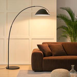 Dujunlinghang Unique Black Large Arc Floor Lamp 72"Tall with Remote Dimming | Bright 20 watt LED Light Source, Adjustable Brightness and Color Temperature, Elegant retro Minimalism Arch Design,Heavy Base