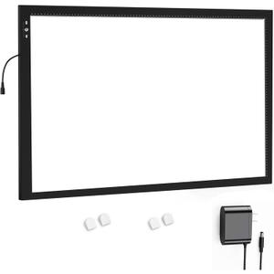 HSK A1 62 * 88CM Artist Light Box Light Pad Aluminium Frame Super Thin 6.6mm Touch Lock/Unlock Dimmer Button 20W Super Bright LED 5000 lux with 24V 1A Adapter