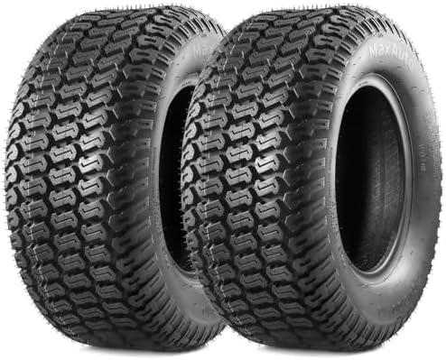 MaxAuto 2 Pcs 20x8-10 Turf Saver Tire, 20x8.00x10 Lawn& Garden Tire - LRB/4ply Tubeless