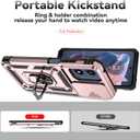 2 x for Moto G Play 5G 2024 Case,Moto G 5G 2024 Case,with Screen Protectors and Camera Cover,[Military Grade] 16ft.Drop Tested with Kickstand Protective Case for Motorola G Play 5G 2024, Rose Gold