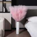 8 Pcs 45 inch Tall Faux Pampas Grass Decor, Large Artificial Pink Pompous Grass Bulk, Long Fake Pompas for Floor Vase Filler, Wedding, Baby Shower, Home and Boho Decor (Pink)