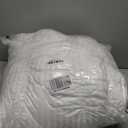 Pillows Insert 26'' x 26'' Set of 2, Decorative Euro Throw Pillows with Luxury Silky Covers for Indoor Couch, Sofa or Bed Decors, White Striped Cushion Sham Stuffer