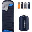 JEAUQIA Sleeping Bags for Adults Backpacking Lightweight Waterproof- Cold Weather Sleeping Bag for Girls Boys Mens for Warm Camping Hiking Outdoor Travel Hunting with Compression Bags