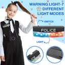 IVENRXIU Police Toys, Police Pretend Play Toys for Kids Boys and Girls, Role Play Set with Police Accessories, Handcuffs, Warning Light, Police Badge, Birthday Halloween Christmas Gifts