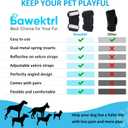 Dog Leg Braces for Rear Legs, Hock Brace for Back Legs with Metal Strips and Safety Reflective Straps for Short Legs, Joint Warps Support for Hind Legs Injuries Sprains Arthritis (Medium(1Pair)
