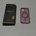 SPIDERCASE for iPhone 12 Case for iPhone 12 Pro Case, Magnetic Translucent Matte Case with 2PCS Tempered Glass Screen Protector Slim Phone Case for iPhone 12/12 Pro 6.1'', Wine Red