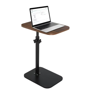 Sofa Tray Table TV Tray Table Adjustable Height 360° Rotating Desktop Modern Simple C-Shaped Small Side Table Suitable for Bedroom Living Room Bathroom Small Space