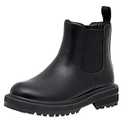 Dunes Women's Chase Chelsea Pull on Boot, Wide Widths (7M, Black)