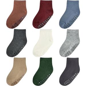 Simply Kids Baby Socks 6-12 Months Non Slip Infant Grip Sock for Boy Girl 9 Meses Essentials