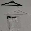 2 Pack Bride Hanger Groom Hanger Wedding Hangers with Ribbon Bow for Wedding Dress Suit Bride Gift(Black and White,Classic)