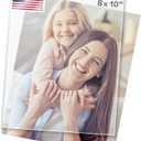 8x10 Heat Strengthened Glass - Crystal Clear, 2 Pack - Shatterproof & Scratch Proof Picture Frame Replacement Glass - Semi Tempered Cover Sheet