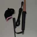 Hair Curling Wand, 0.5-1Inch Tapered Curling Iron, Professional Ceramic Hair Curler Wand with Heat-Resistant Glove, Dual Voltage (Pink) (Gold)