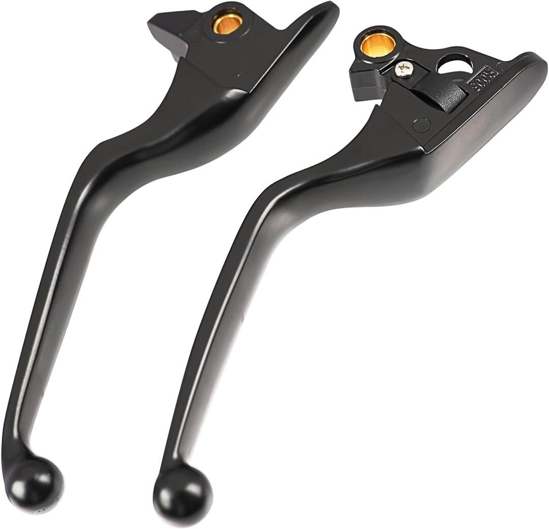Motorcycle Brake Clutch Lever Control Hand Levers Set for Harley Softail Breakout Fat Boy Deluxe Heritage Classic FLS Slim Street Bob 2015-2023 Replacement Accessories Parts Black