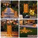 DIBIEECN Mothers Day Gifts for Mom, Birthday Gifts Grandma Ladies Solar Lanterns Outdoor Hanging Hollowed-Out Metal Waterproof LED Garden Decor Outside for Patio Yard Porch, Dragonfly, 1 Pack