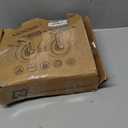 5 Inch Heavy Duty Caster Wheels with Brake - Set of 4, 2400 Lbs Capacity, Locking Swivel Industrial Casters for Furniture, Workbench, and Utility Carts