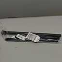 2 Pack Black Tension Curtain Rod for Windows 28 to 48 Inch, 7/ 8"Small Shower Curtain Rod for Bathroom, Pressure Spring Tension Curtain Rod No Drilling for Closet Doorway Kitchen