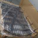 No Dig Decorative Garden Fence Animal Barrier - 5 Panels - 24 in (H) x 10 ft (L) - Dog Fence Outdoor for Yard, Rabbits and Small Pets - Tall Rustproof Metal Wire Fencing Border for Garden and Patio, Black