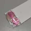 MEEZY Light Pink Short Bob Wigs Straight Hair with Flat Bangs Heart Sunglasses for Women, Colorful Funny Cosplay Daily Party Neon Wig Synthetic Natural As Real Hair Carnival Halloween Costume