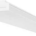 FAITHSAIL 4FT LED Wraparound Light 60W LED Office Lights, 7200lm, 4000K Neutral White, 4 Foot Flush Mount Wrap Shop Puff Ceiling Lighting Fixture for Garage Workshop, Light Replacement (1 Pack)