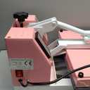 BetterSub Industrial 15"x15" Clamshell Heat Press Machine for T-Shirts, Sublimation, Vinyl & HTV - Digital Control, Non-Stick Teflon Plate, Safety Features for DIY/Home/Business (Pink)