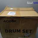 AODSK 5 drums & 3 cymbals 14 Inch Drum Set, Complete Kit w/Throne & Sticks