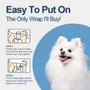 HONEY CARE All-Absorb A25 Male Dog Wrap, 50 Count, Medium, White