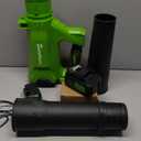 Electric Leaf Blower Cordless with 2 3.0Ah Battery and Charger, 2 Speed Mode 650CFM 280MPH Patio Tools with 2 Tubes, 20V Battery Powered Leaf Cleaner Handheld Blowers for Lawn Care, Dust, Leaves, Yard