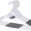 Neatfreak Set of 12 Deluxe Non Slip Clothes Hangers - Space Saving Design for Jackets, Pants, Shirts, 360 Degree Swivel Neck, Soft Grip Bars, Produced in North America