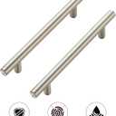 Ravinte 30 Pack | 7.38'' Cabinet Pulls Brushed Nickel Stainless Steel Kitchen Drawer Pulls Cabinet Handles 7-3/8”Length, 5” Hole Center with Mounting Template