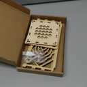 Wooden Vase for Lego Flowers,Display Stand for Lego botanicals,Cool Geometric Hollow Pattern Vase,Gift for Flower Lovers (Wood)