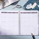 2027-2031 Monthly Planner - 5 Year Planner/Calendar from JAN. 2027 - DEC. 2031, 9" x 11", Monthly Tabs, Back Pocket, Twin-Wire Binding, Transparent Waterproof PP Cover