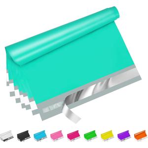 Teal Poly Mailers 14.5x19 Inch 50 Pcs, Strong Adhesive Shipping Bags for Clothing, Self-Sealing and Waterproof Mailing Envelopes, Privacy Protected Mailer Bags for Small Business