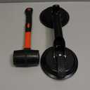 Rubber Mallet & Suction Cup Floor Gap Repair Tool Kit for Laminate, Floating Wood Floors - DIY Gap Fixing (BLACK)
