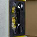 Electric Chainsaw Sharpener Kit with TITANIUM-PLATED Diamond Bits - High-Speed Chain saw Sharpener Tool and 6 High Hardness Sharpening Wheels For All Chainsaw Chains.