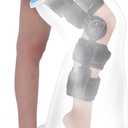 YUNCHI Upgraded Extra Wide Full Leg Cast Cover for Shower after Knee Surgeries with Non-Slip Bottom for Leg Wounds, Bandage, Large Cast, Knee Immobilizer/Brace, Walking Boots, Reusable