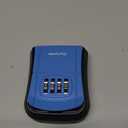 Puroma Key Lock Box, Portable Combination Lockbox Wall-Mounted Key Storage Box for House Keys, Resettable Code Safe Security Lock Box for Home, Office, Apartment Spare Key Storage (1 Pack, Blue)