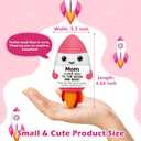 2 x Valentines Day Birthday Gifts for Mom,Handmade Crochet Rocket Mom Gifts from Daughter Son,Funny Mothers Day Small Gift for Best Mama Wife Moms Mother in Law Bonus Step,Cute Space Office Desk Decor