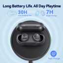EarFun Free 2S Wireless Earbuds, [Upgraded Version] Bluetooth Earbuds with Deep Bass, 4 Mics for Clear Call, Customizable EQ App, IPX7 Waterproof in-Ear Headphones, 30H Playtime, Wireless Charging