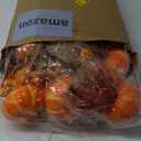 Leinuosen 12 Pcs Fake Pumpkin Centerpiece for Table 6 Inch Pumpkins with Maple Sunflower Berry Decorative Pumpkins Artificial Foam Pumpkin for Fall Harvest Halloween Thanksgiving Table Decoration