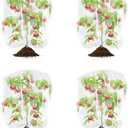 Pack of 2 ESOHOT Blueberry Bush Netting Cover with Drawstring 4 Pack Tree Netting for Cicadas Plant Covers Tomato Protective Cover Netting Barrier for Protect Plant Fruits (4.9FT*3.3FT)