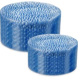 Rubtlamp 100 Pcs Blue Plastic Plates,Heavy Duty plastic Plates,Fancy Blue Disposable Plates, Hammered Plastic plates Include 50 Pcs Dessert Platos, 50 Pcs Dinner Platos for Party
