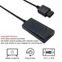 HDMI Cable for Nintendo Gamecube, Nintendo 64 N64, Super Nintendo SNES (3-in-1), GameCube/SNES/N64 to HDMI Adapter with S-Video Signal Output (Better Video Quality), HD Converter with 4:3/16:9 Switch