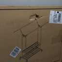 Heavy Duty Clothes Rack, Rolling Clothing Rack With Shelves Load 620 LBS, Double Rod Clothing Racks for Hanging Clothes, Portable& Adjustable Clothes Rack with Wheels Garment Rack (Sliver), Large