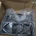 BINO Multi Purpose 3 Compartment Organizer with Tray - Makeup Brush Holder and Toothbrush Holder - Marble Bathroom Accessories (Matte Black)